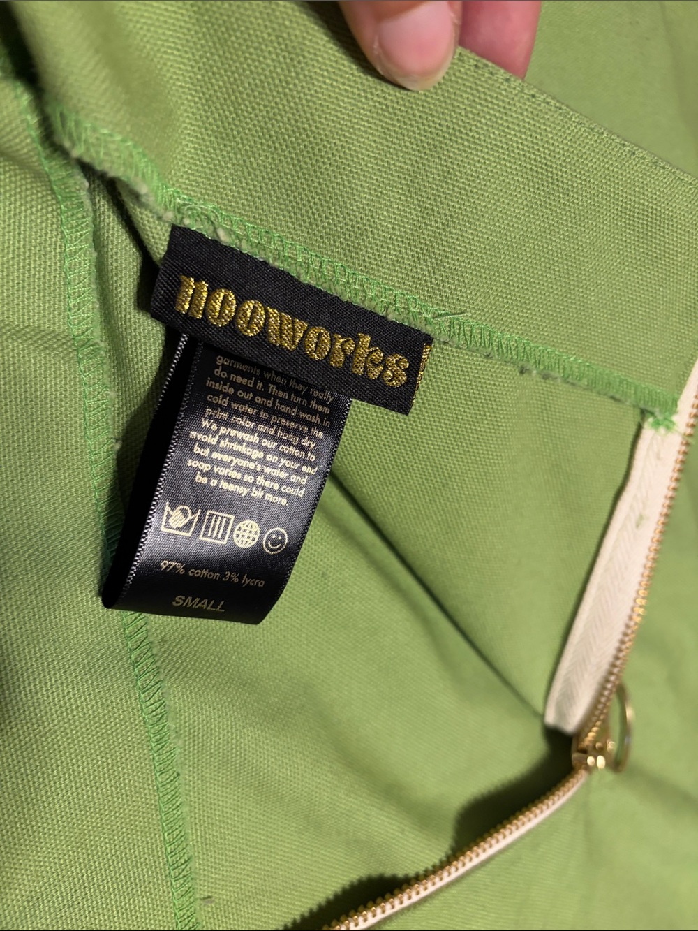 Rare Nooworks A-Line Lime Green Mini Skirt - Picture 6 of 9